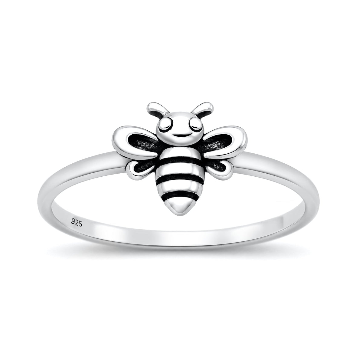 Sterling Silver Honeybee Animal Ring