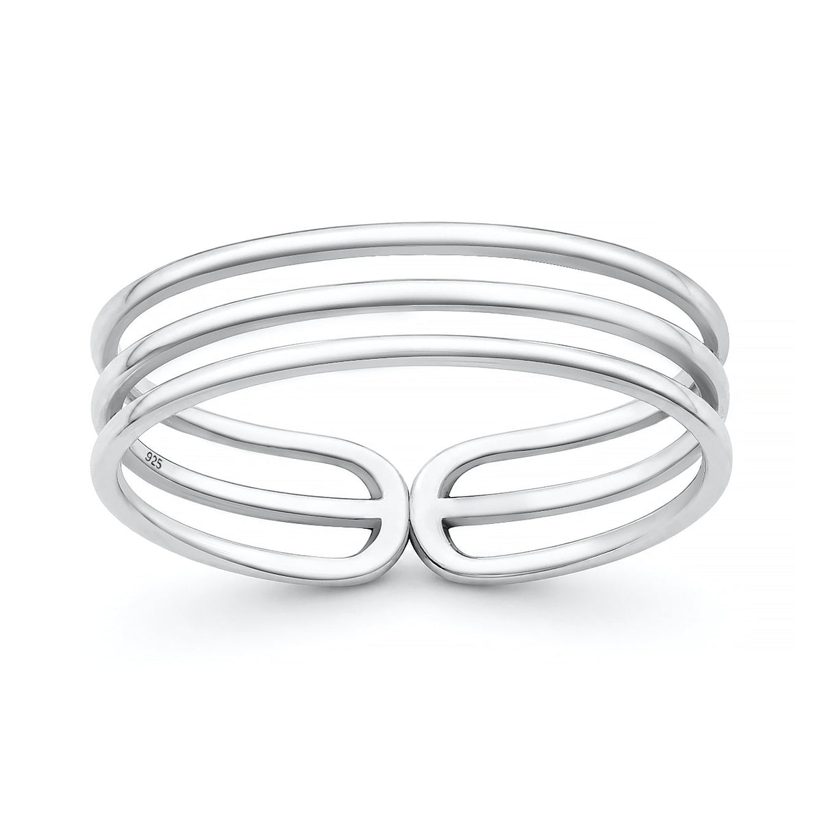 Sterling Silver Triple Band Ring