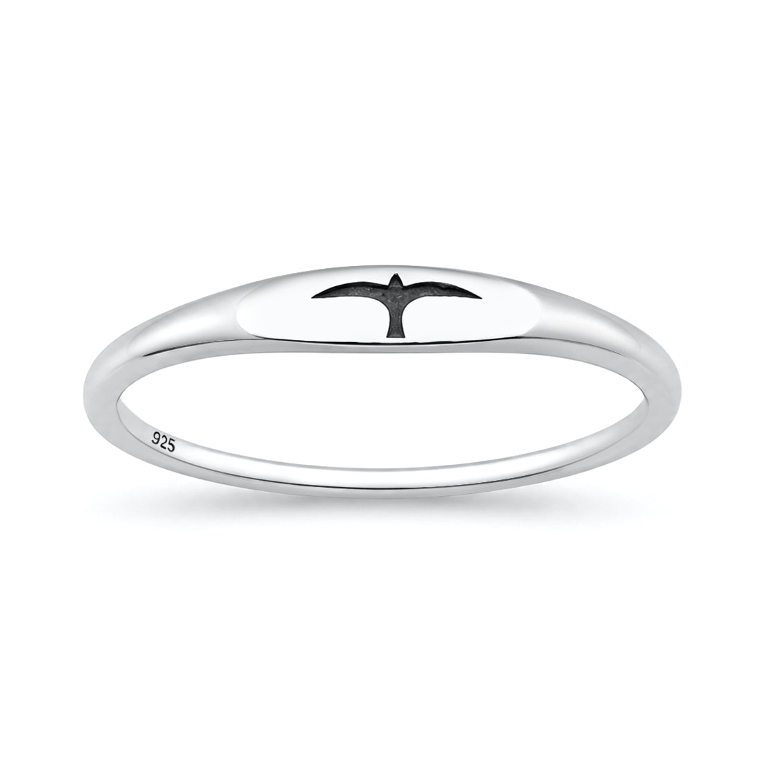 Sterling Silver Bird Silhouette Ring