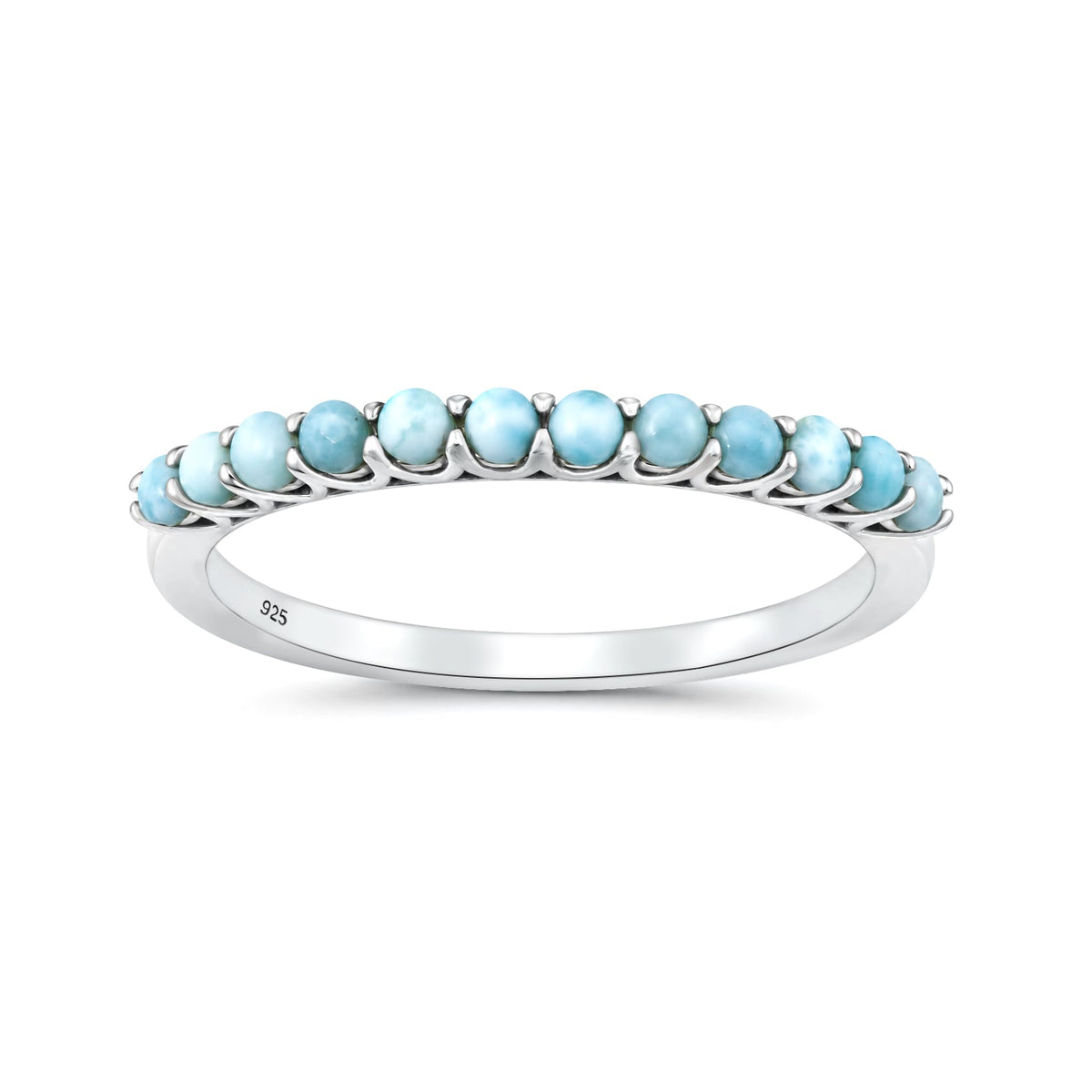 Sterling Silver Larimar Ring