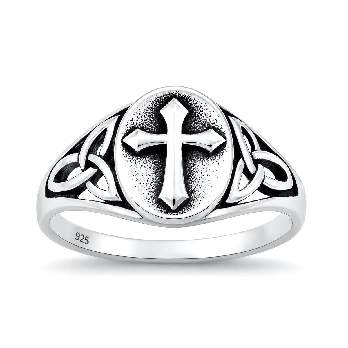 Sterling Silver Celtic Knot Cross Ring