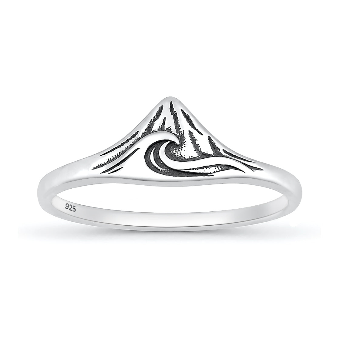 Sterling Silver Mountain Ring