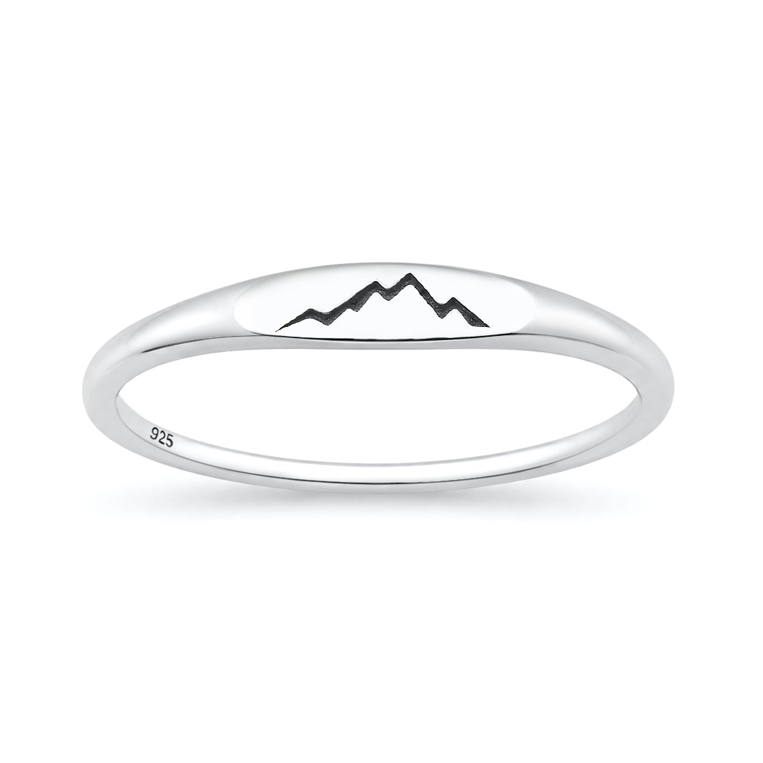 Sterling Silver Mountain Ring