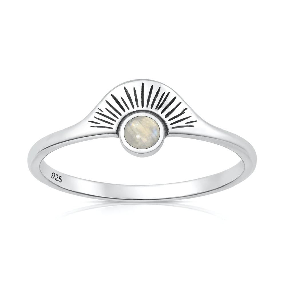 Sterling Silver Sunburst Ring