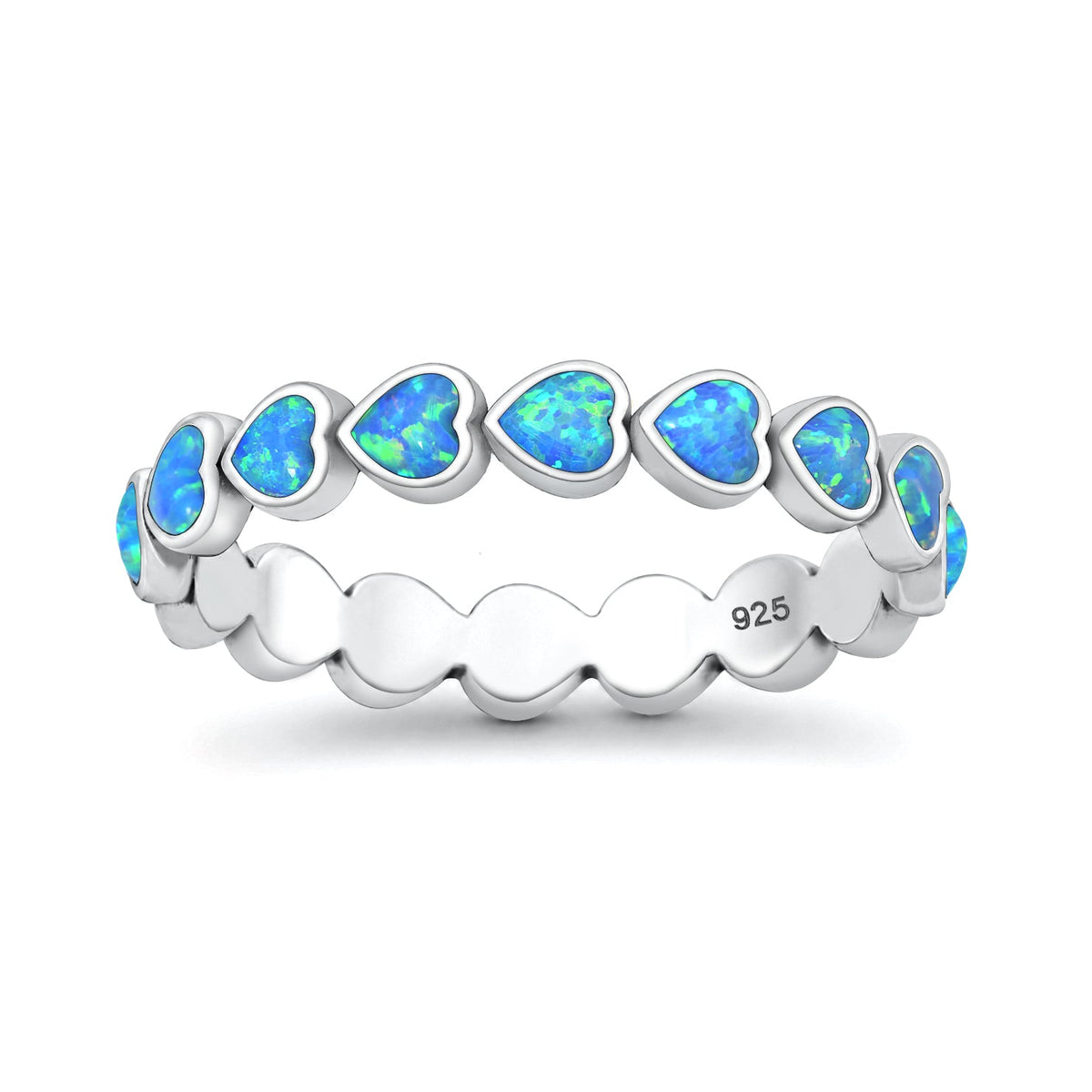 Sterling Silver Eternity Heart Ring