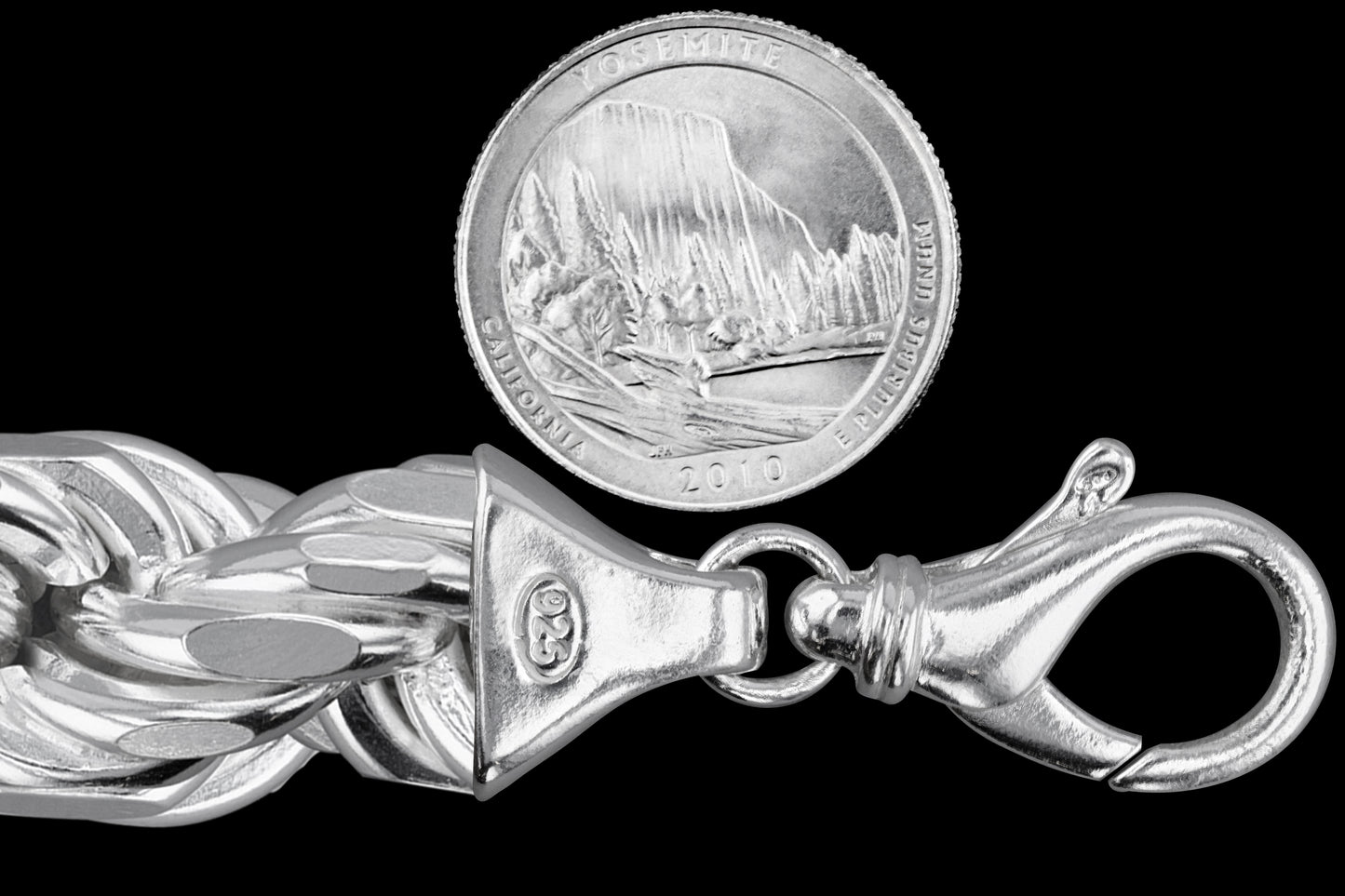 Rope 360 - 18mm - Sterling Silver Rope Chain Necklace