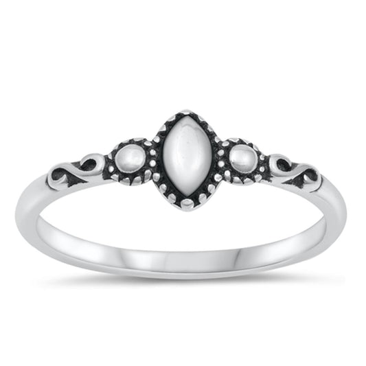 Vintage Bali Infinity Bead Fashion Ring New .925 Sterling Silver Band Sizes 4-10