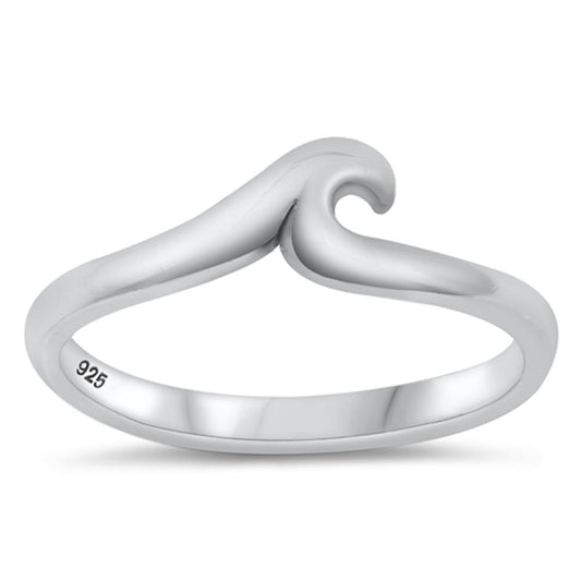 Sterling Silver Wave Ring