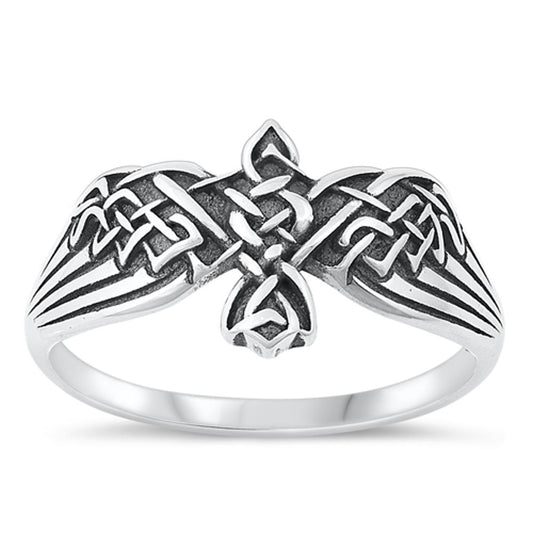 Sterling Silver Aztec Bird Ring