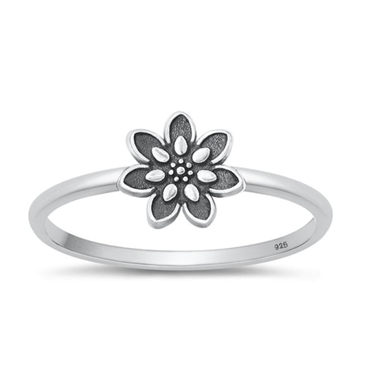 Sterling Silver Flower Ring