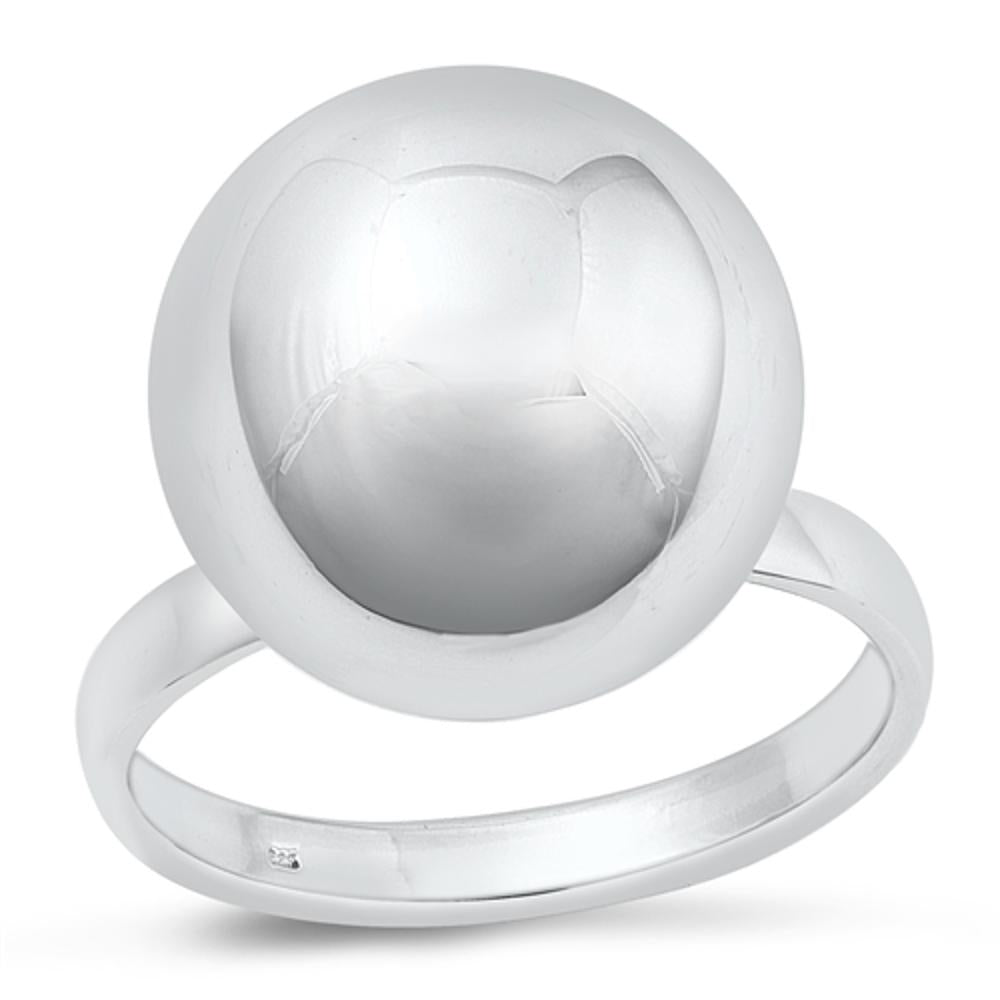 Sterling Silver Sphere Ring