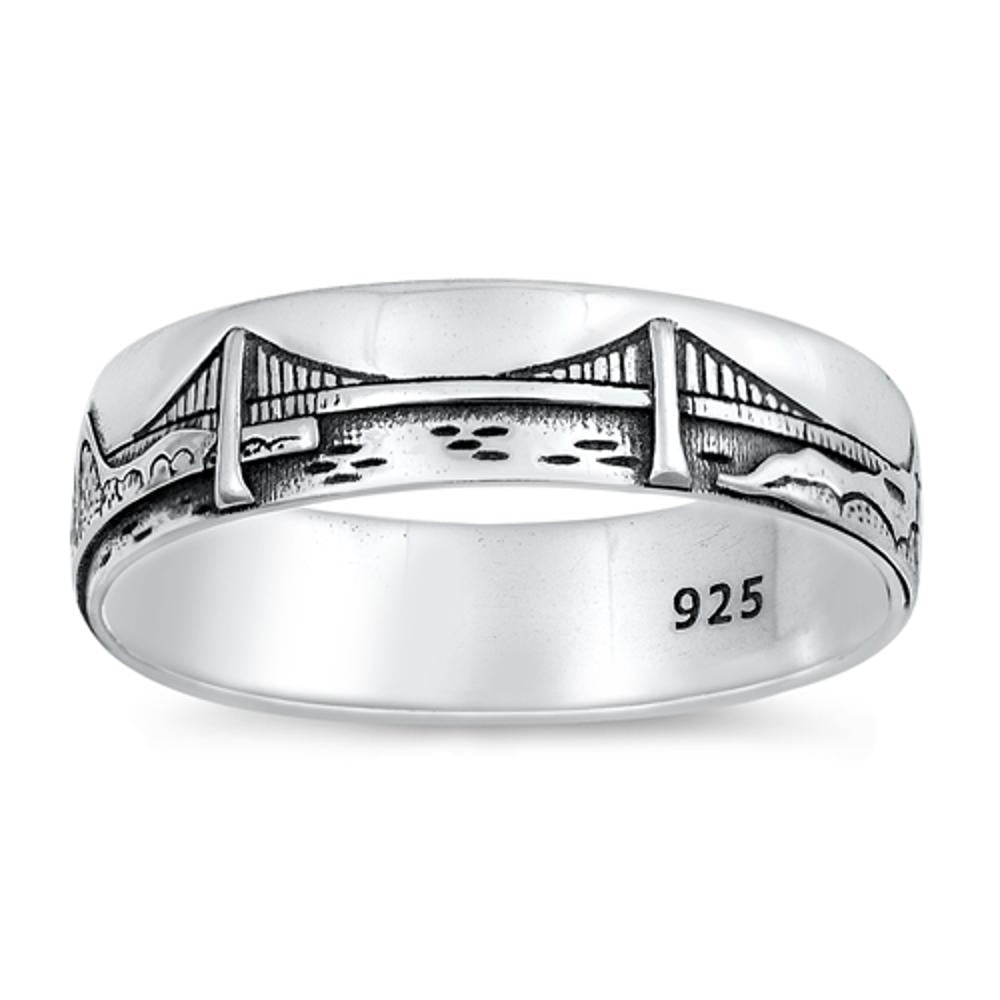 Sterling Silver Bridge Ring