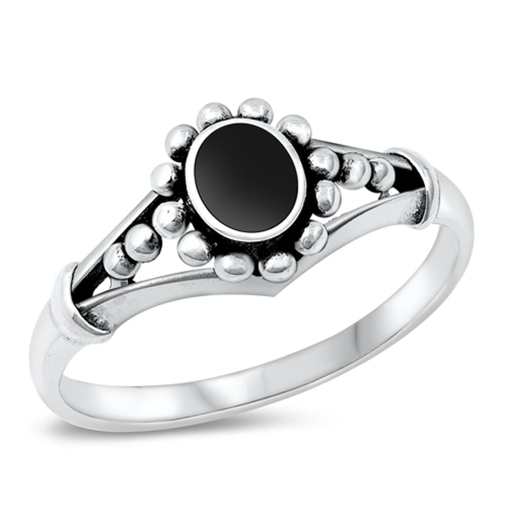Sterling Silver Black Onyx Ring