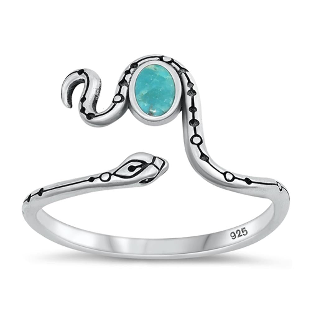 Sterling Silver Genuine Turquoise Ring