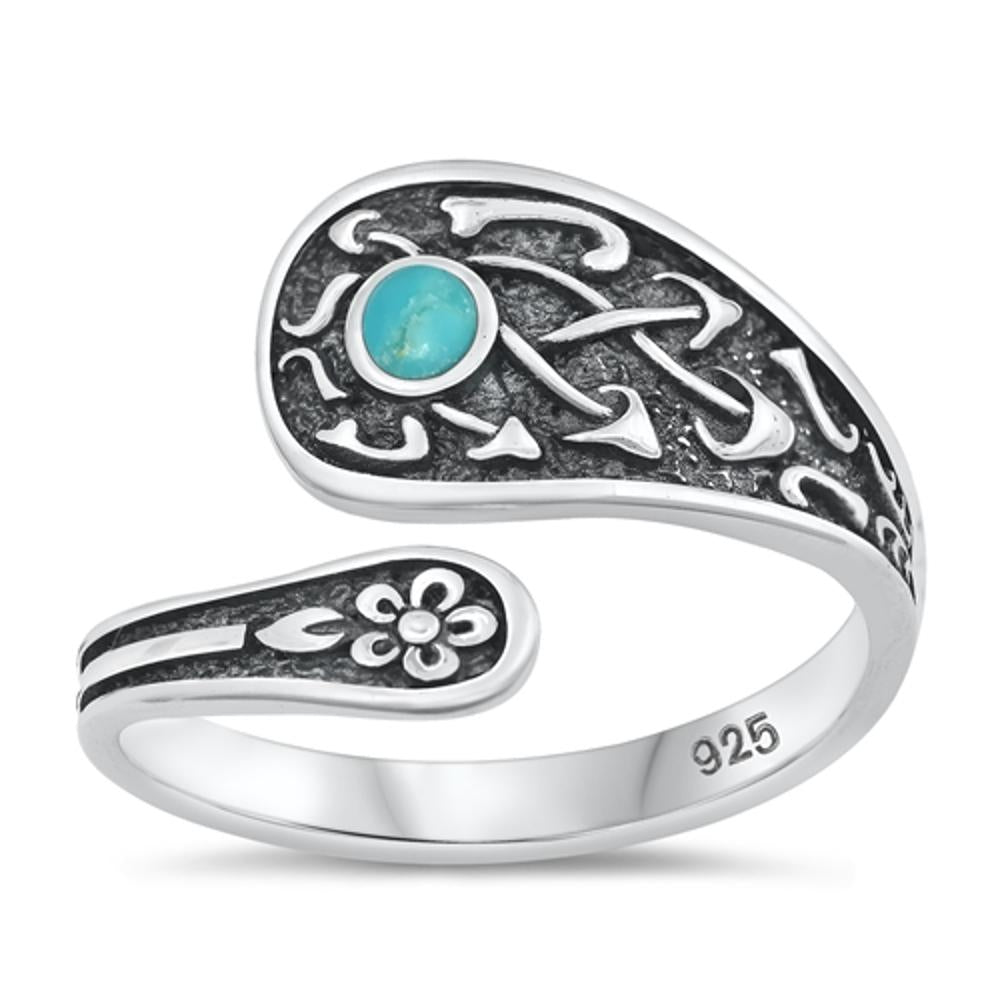 Sterling Silver Genuine Turquoise Ring