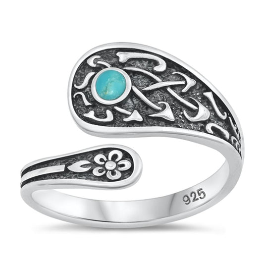 Sterling Silver Genuine Turquoise Ring