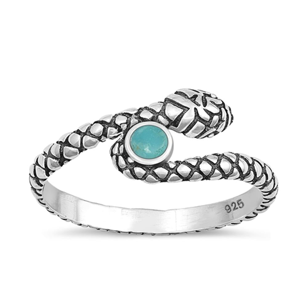 Sterling Silver Genuine Turquoise Ring