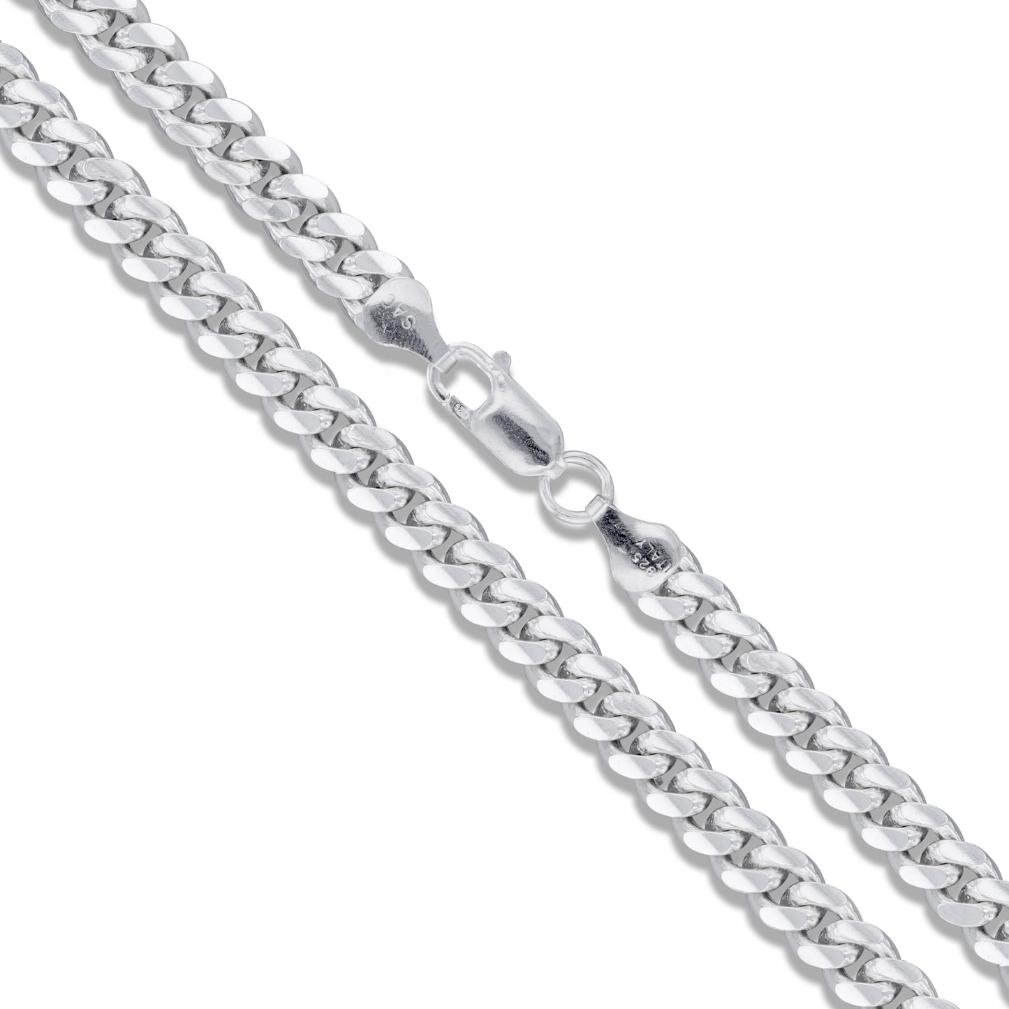 Miami Cuban 100 - 3.5mm - Sterling Silver Miami Cuban Link Chain Necklace