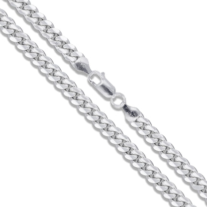 Miami Cuban 120 - 4.2mm - Sterling Silver Miami Cuban Link Chain Necklace
