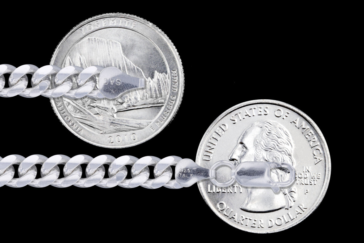 Miami Cuban 180 - 6.3mm - Sterling Silver Miami Cuban Link Chain Necklace
