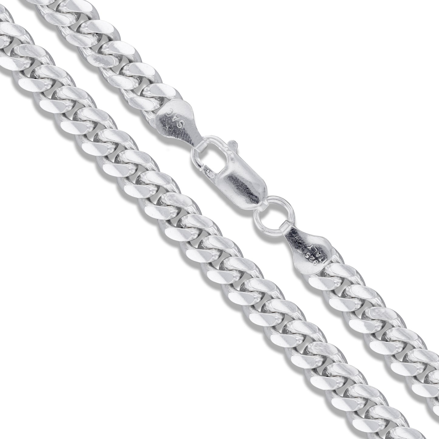 Tight Miami Cuban 250 - 8.7mm - Sterling Silver Miami Cuban Link Chain Necklace