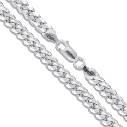 Miami Cuban 250 - 9.2mm - Sterling Silver Miami Cuban Link Chain Necklace