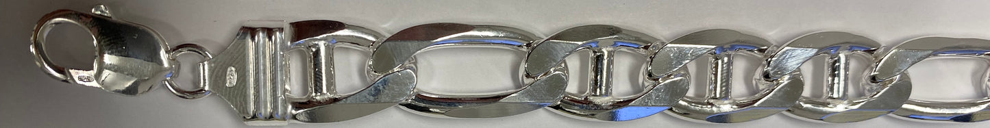 Regular Figarucci 350 - 13.5mm - Sterling Silver Heavy Figarucci Chain