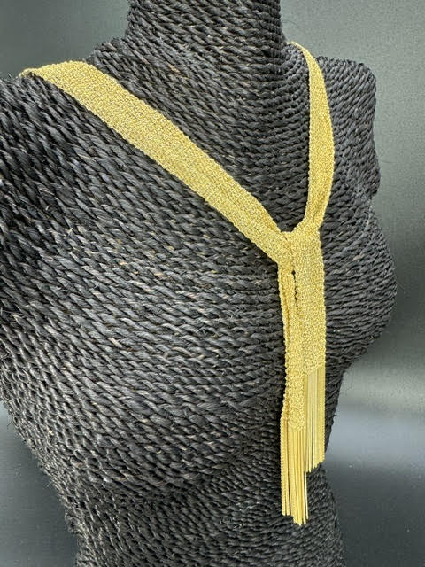 Scarf Gold Plated - 20mm - Sterling Silver Chain Scarf