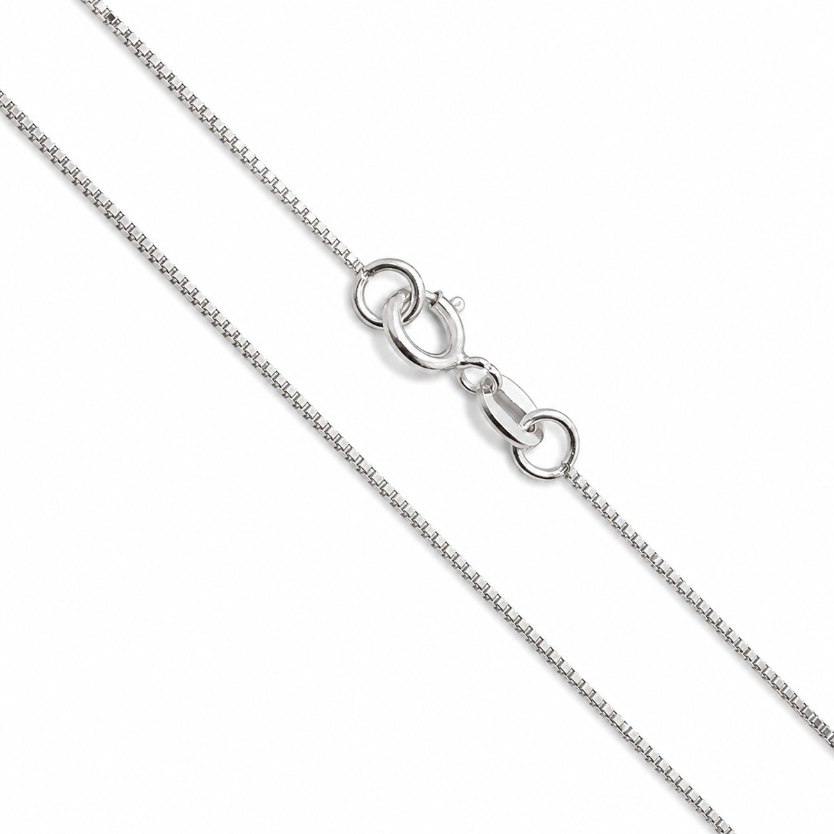 Box - 0.5mm - White 10k Gold Chain