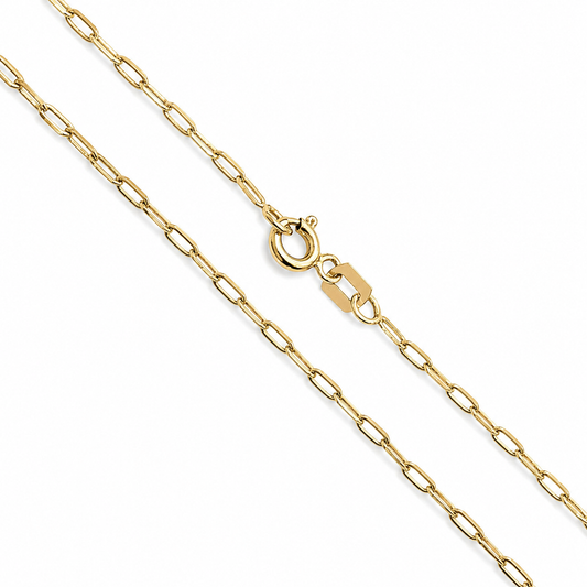 Paperclip - 1.5mm - Yellow 10k Gold Chain