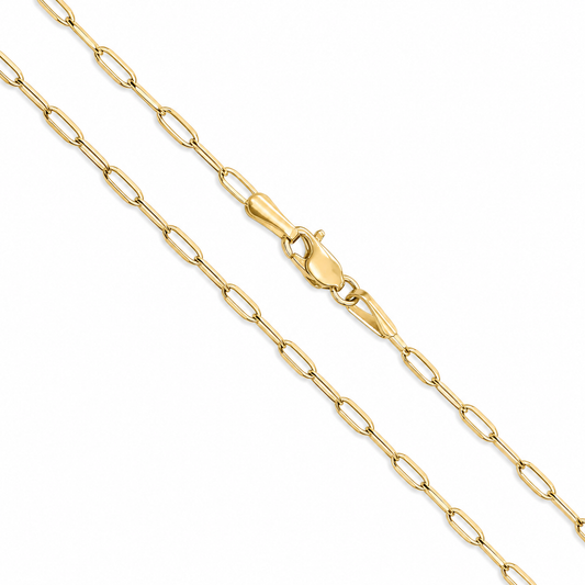Paperclip - 1.9mm - Yellow 10k Gold Chain