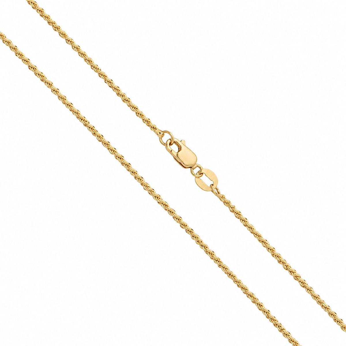 Rope Solid - 1.4mm - Yellow 10k Gold Chain