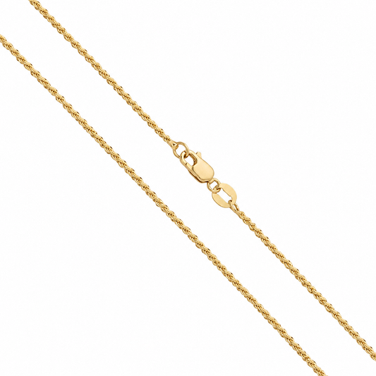 Rope Solid - 1.4mm - Yellow 10k Gold Chain