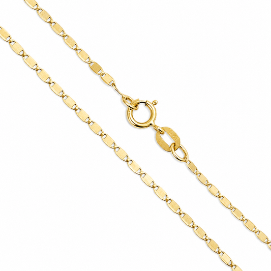 Mirror - 1.3mm - Yellow 10k Gold Chain