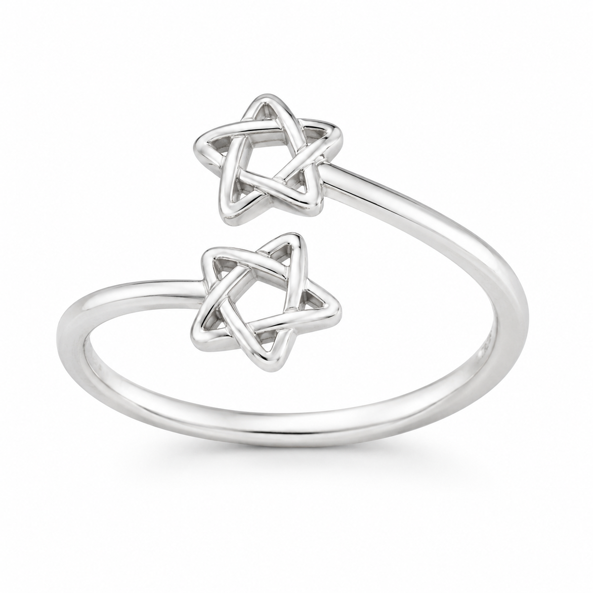 Sterling Silver Star of David Adjustable Toe Ring