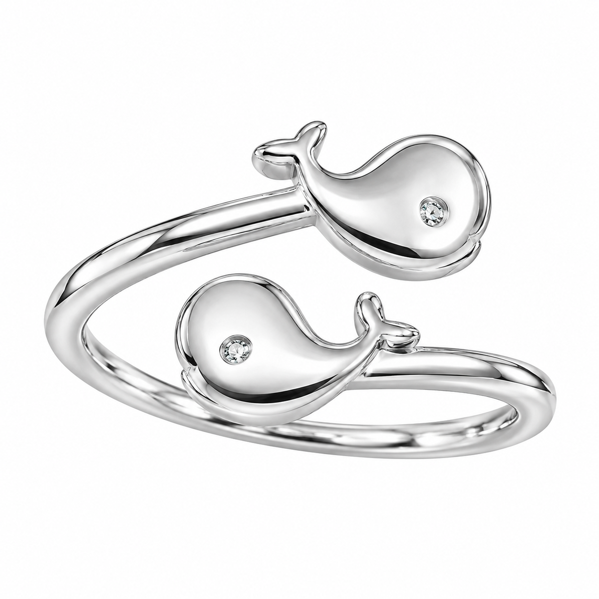 Sterling Silver Whale Ocean Animal Adjustable Toe Ring