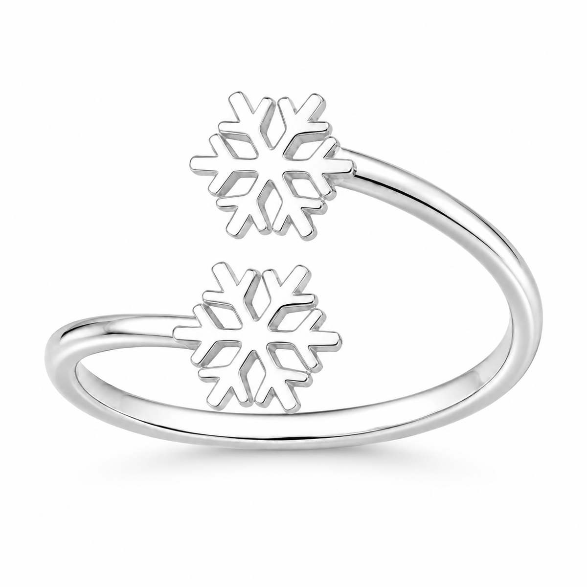 Sterling Silver Snowflake Adjustable Toe Ring