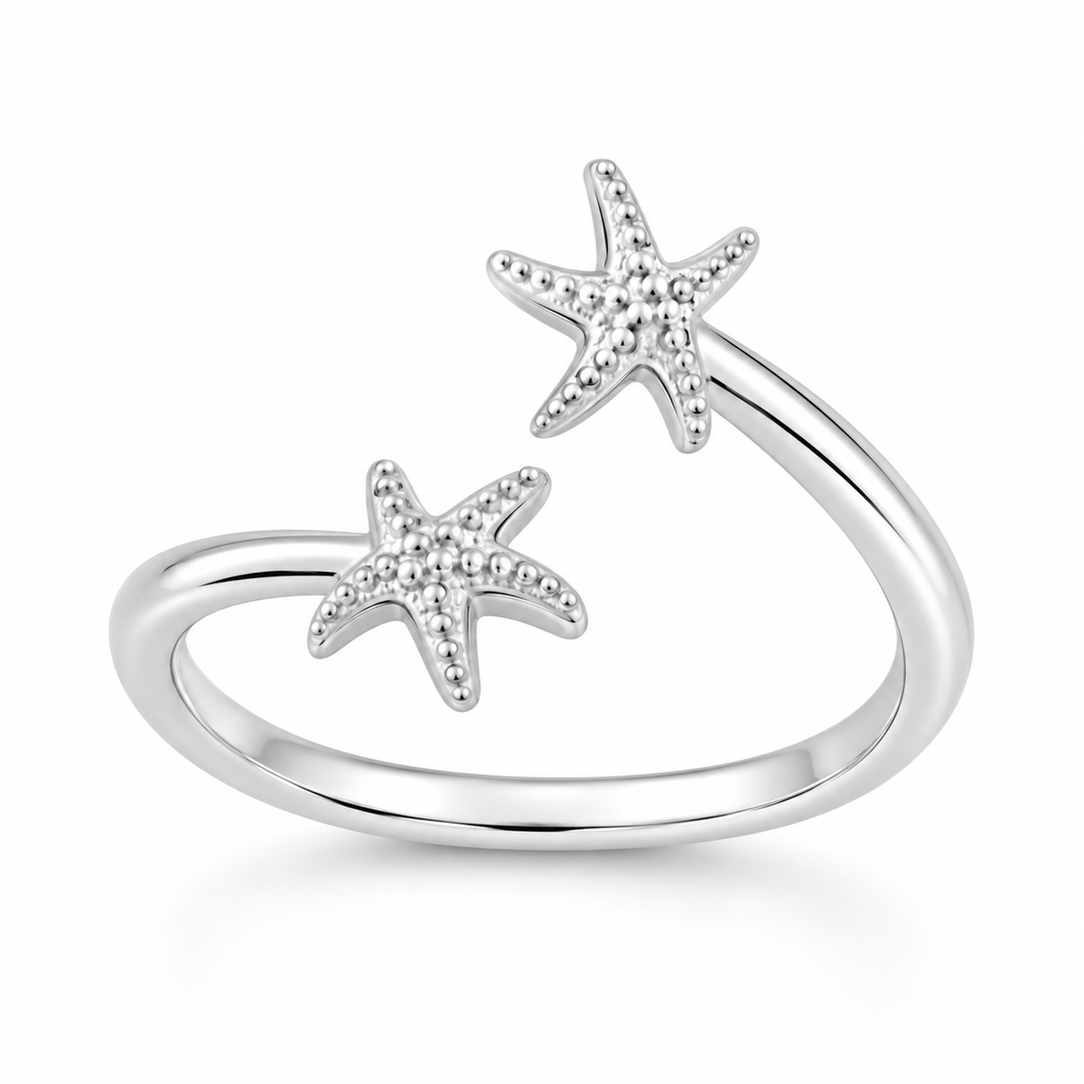 Sterling Silver Starfish Adjustable Toe Ring