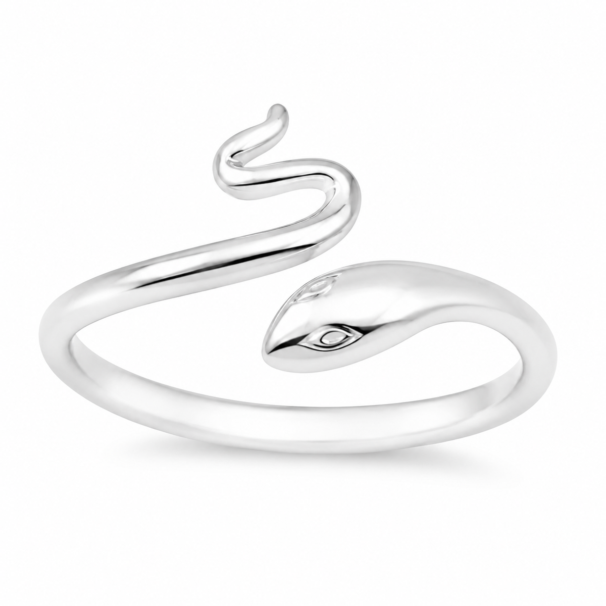 Sterling Silver Snake Open Adjustable Toe Ring