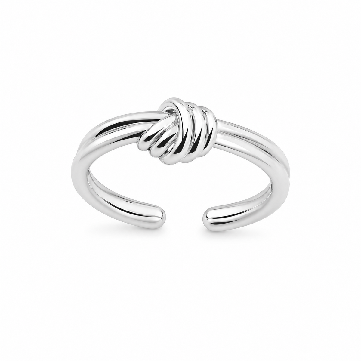 Sterling Silver Knot Love Friendship Adjustable Toe Ring