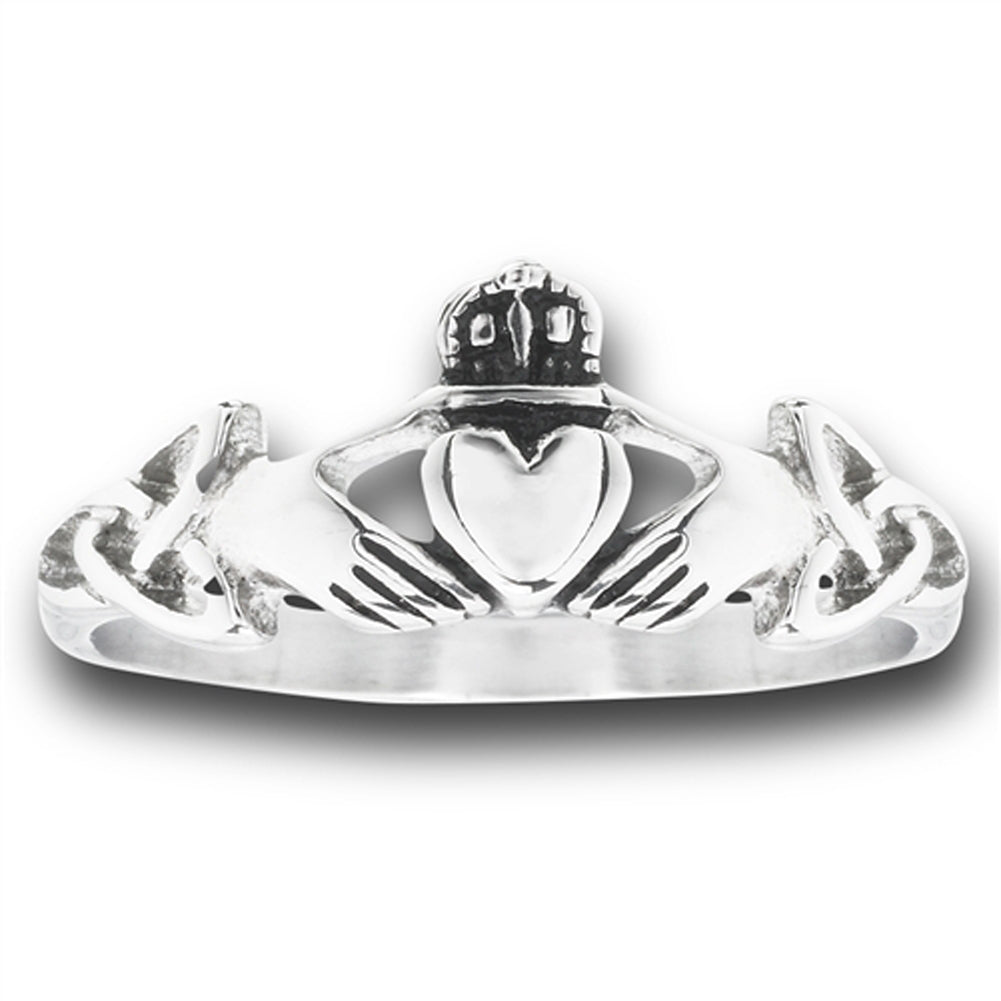 Stainless Steel Celtic Claddagh Ring