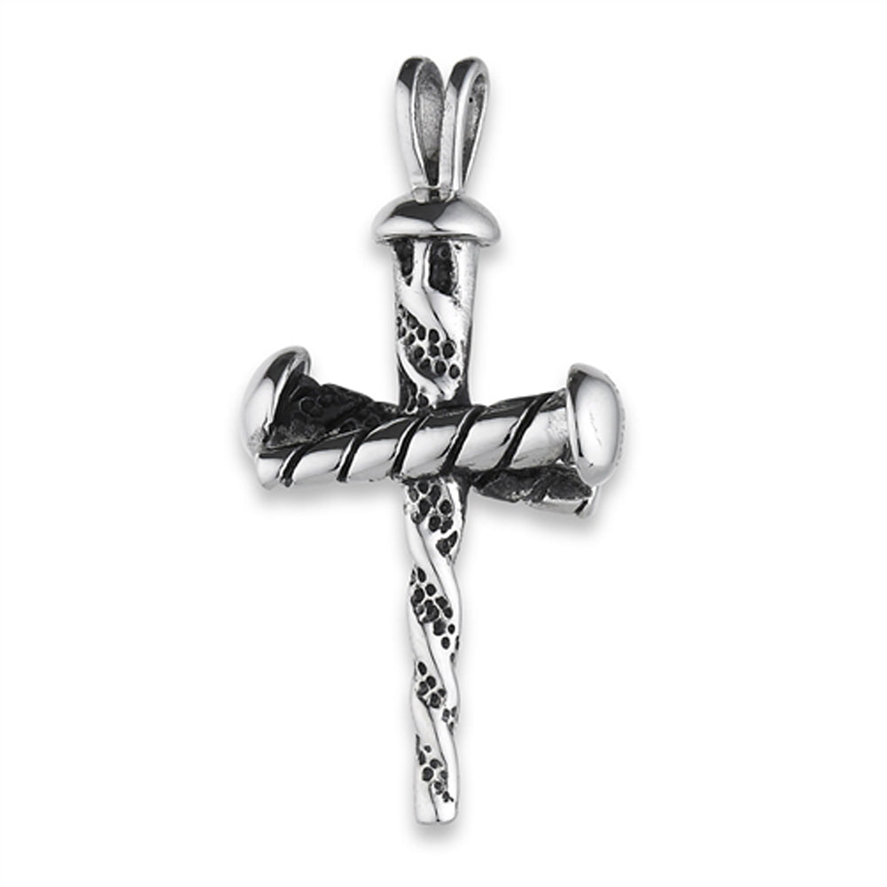 Stainless Steel Nails Cross Pendant