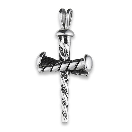 Stainless Steel Nails Cross Pendant