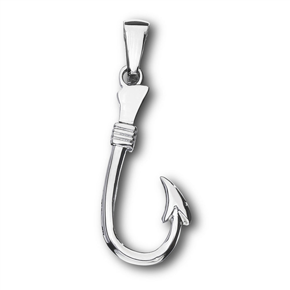 Stainless Steel Fish Hook Pendant