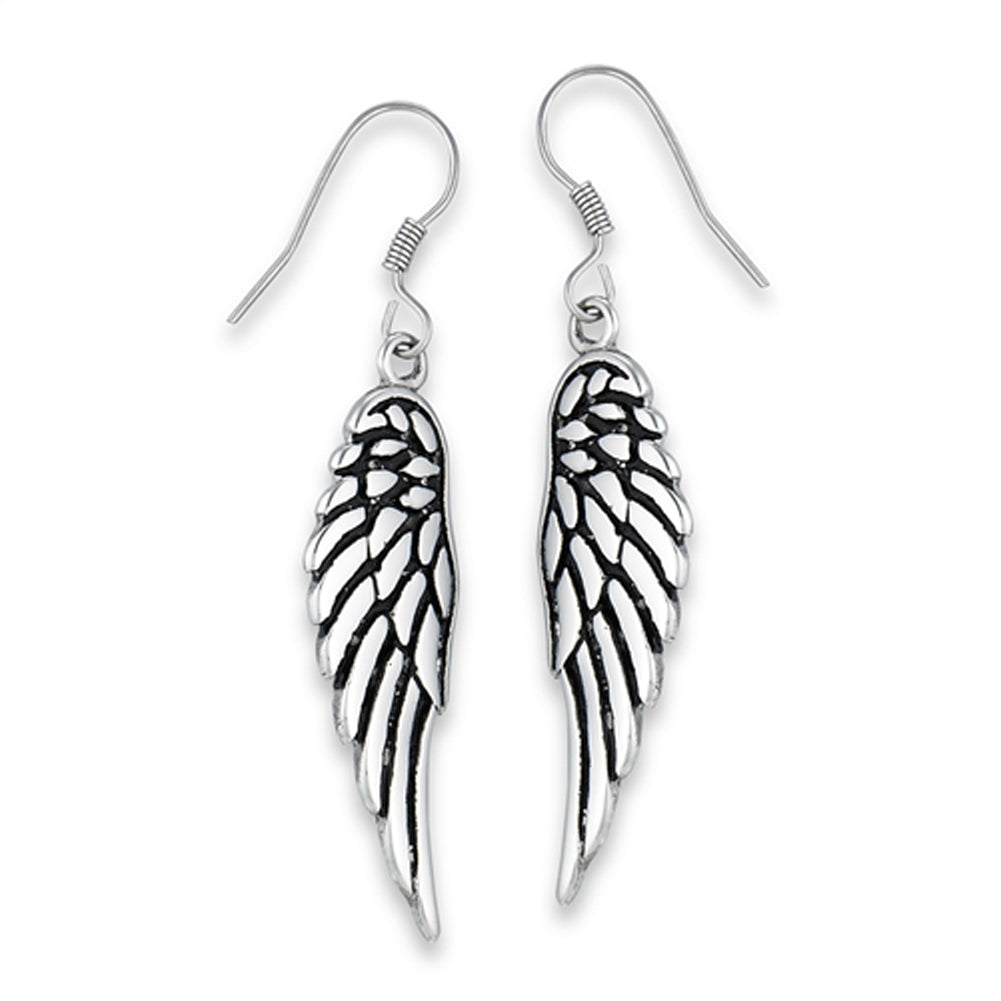 Stainless Steel Angel Wing Earrings