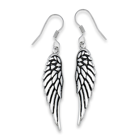 Stainless Steel Angel Wing Earrings
