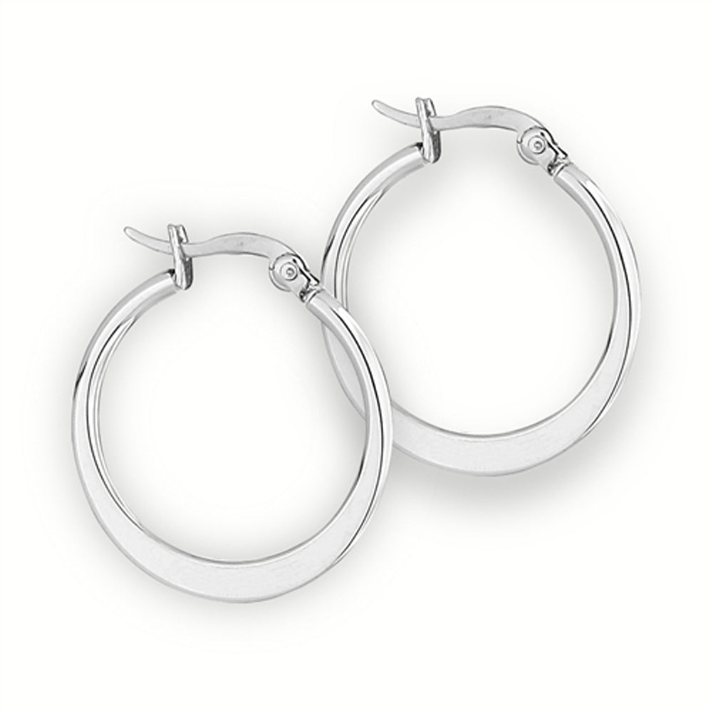 Stainless Steel 24mm Earrings