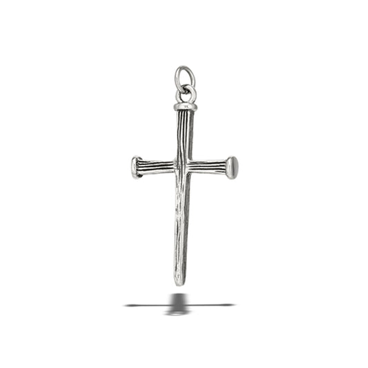 Stainless Steel Triple Nail Cross Pendant