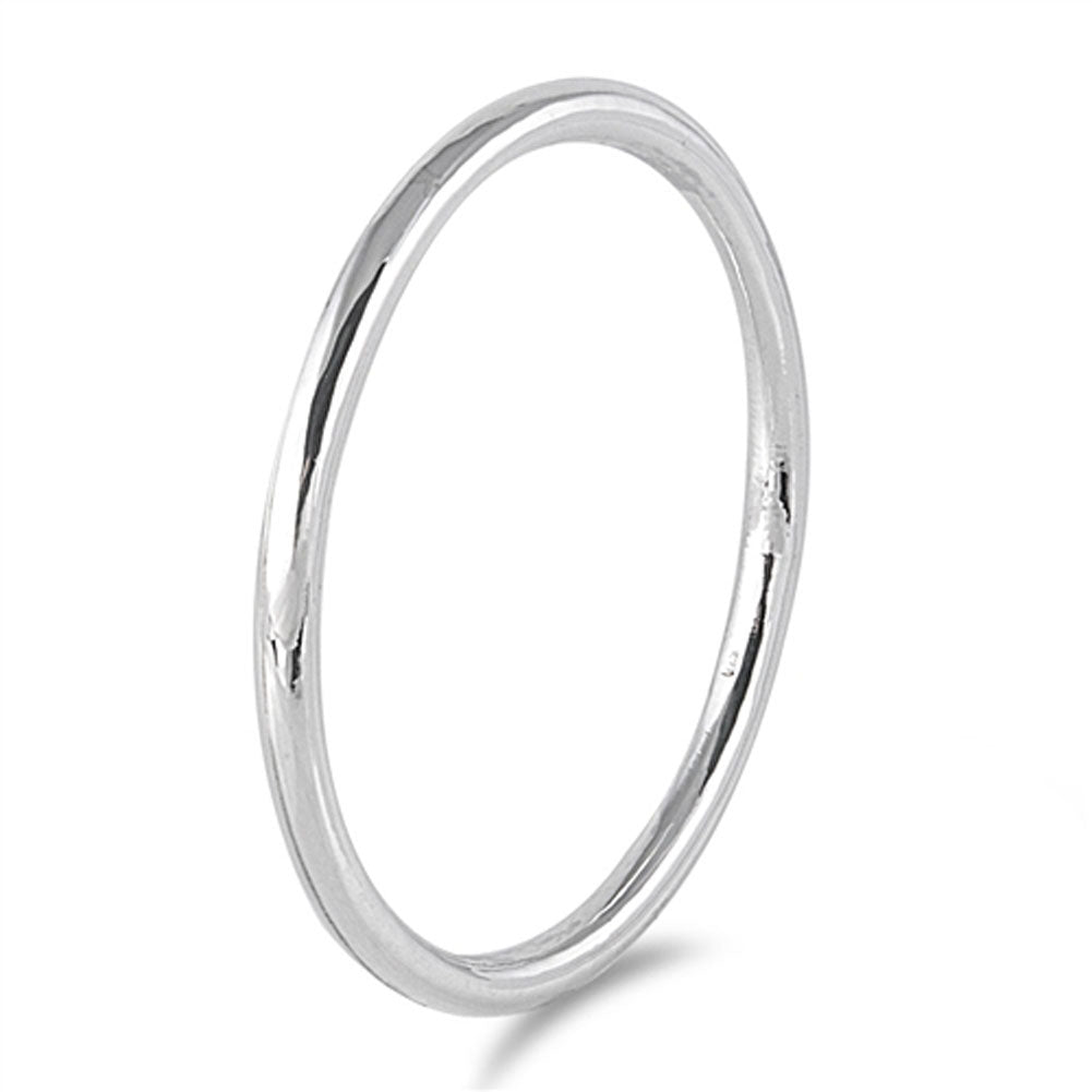 Slip-On Bangle Bracelet .925 Sterling Silver