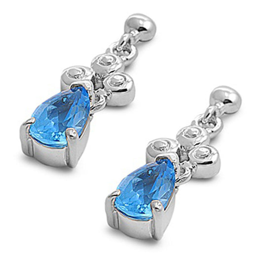 Teardrop Earrings .925 Sterling Silver